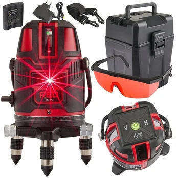 Lazerinis kryžminis nivelyras RED TECHNIC 360° – RTPLK0037