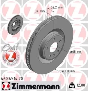 Stabdžių diskas ZIMMERMANN 460.4514.20 kaina