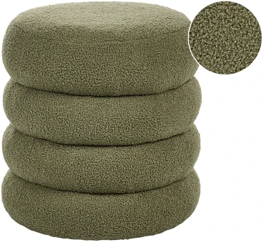 Beliani Pufas SUMPTER Boucle žalias