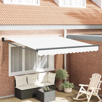 Pavėsinė Balta 3 x 2,5 m Poliesteris ir metalas