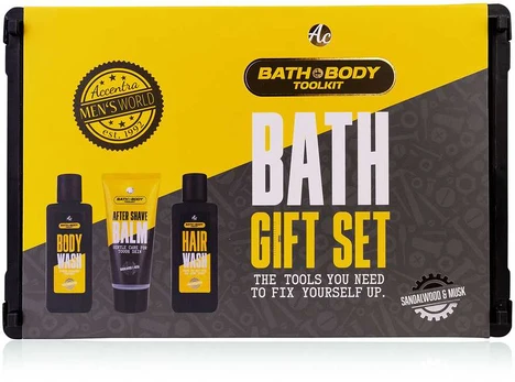 ACCENTRA SET BATH and BODY TOOLKIT in folding box