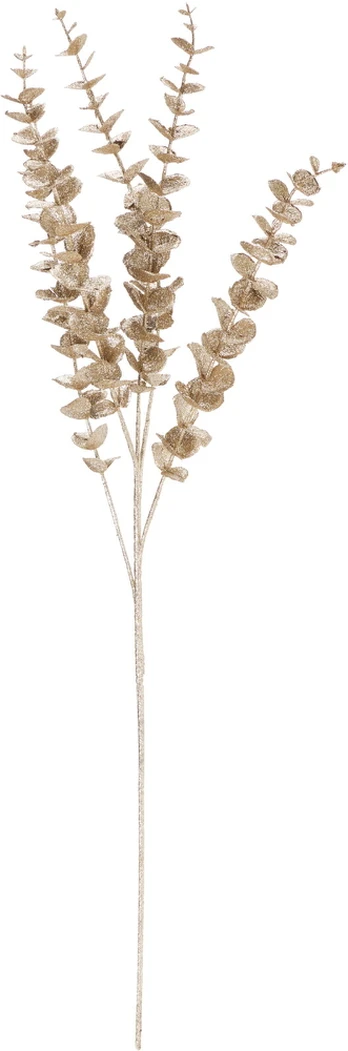 Dirbtinė šakelė GLITTER EUCALYPTUS, auksinės sp., 85 cm