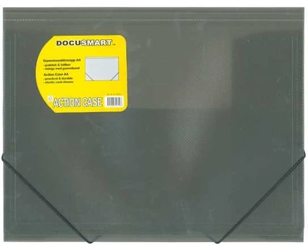 Plastmappe bnt Docusmart smoke m/3 klapper