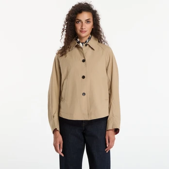 Tommy Hilfiger Cotton Short Jacket Camel - Dydis L (WW0WW49844 AEH Striukės)