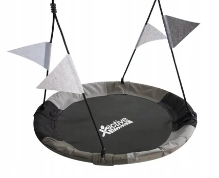 Sūpynės Gandro lizdas Active Hobby, 120 cm, pilkas