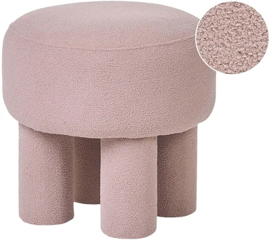 Beliani CANBY Boucle taburetė smėlio spalvos