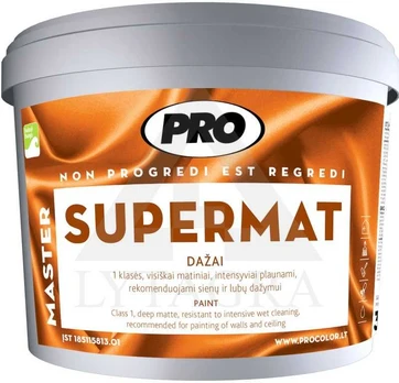 Dažai sienoms ir luboms SUPERMAT, 5L