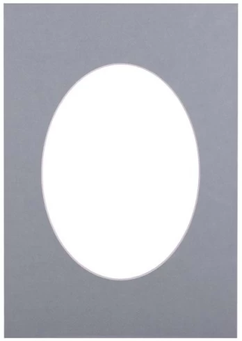 Passepartout 15x21, bluish oval