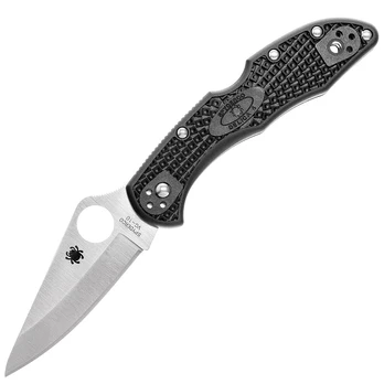 Spyderco Delica 4 Plain VG-10 Sulankstomas peilis