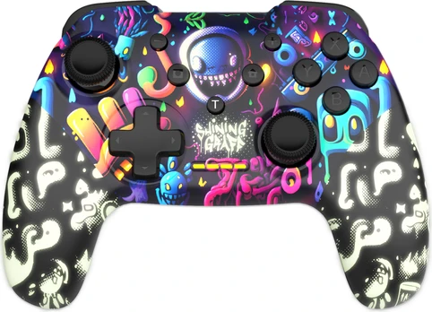 Trade Invaders - Shining Graff Wireless Controller - Switch/PC (Glow in the Dark Paint)