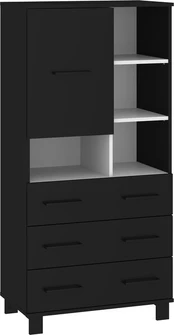 Vitrina Meblocross 1D3SP, juoda
