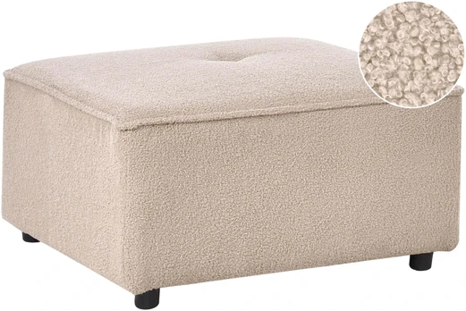 Sofa Beliani Otomanas AXEBO Boucle smėlio spalvos