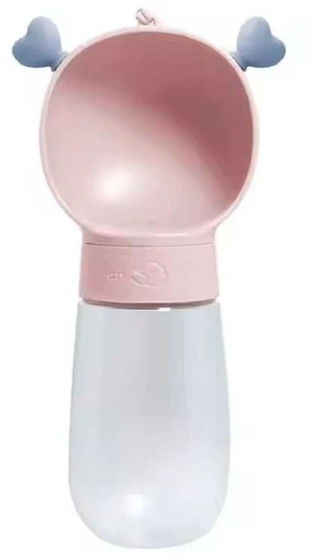 Dog outdoor drinking cup pink