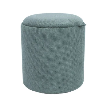 Ottoman/ table HIRO D34,5xH37cm, green, with storage and tray
