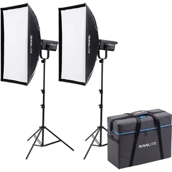 NANLITE FS-300B BI-COLOUR 2 LIGHT KIT WITH STAND FS-300B 2KIT-S-LS-1