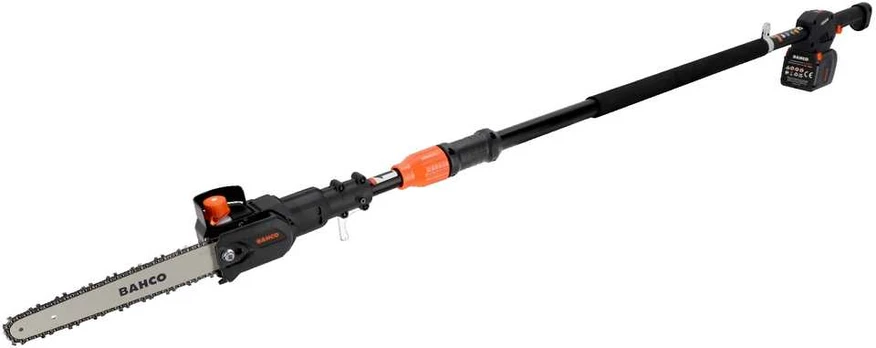 Bahco Cordless telescopic pole chainsaw 950W, 21.8V, 3kg, 1,95m-2,6m