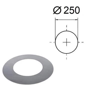 Dekoratyvinė apvali uždarymo plokštelė. D-250 mm.