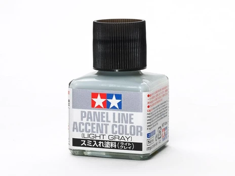 Tamiya - Panel line akcentinė spalva Light Pilkas, 40ml, 87189