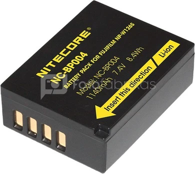 Nitecore NC BP004 (Fuji NP W126S Battery) 1140mAh