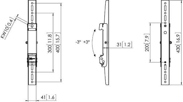 Laikiklis VOGEL'S PFS 3304 Strypai