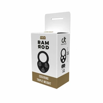 Ramrod Triple Weight Adjustable Silicone Ring 7.5cm Black 3x57g