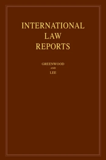 International Law Reports: Volume 196