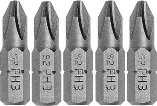 Atsuktuvo antgalis PH3, 25 mm, 5 vnt.