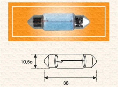 Lemputė, valstybinio numerio apšvietimas MAGNETI MARELLI 009423100000