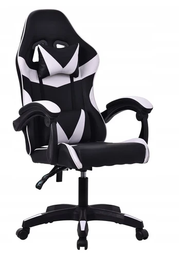 Balta ergonominė žaidimų kėdė DRAGO