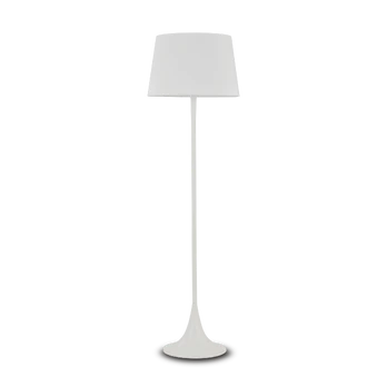 Floor lamp with 1 light LONDON, E27, baltas