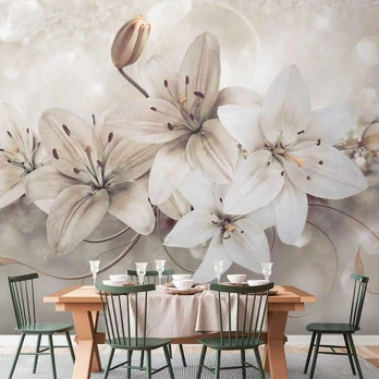 Artgeist Fototapetas - Diamond Lilies