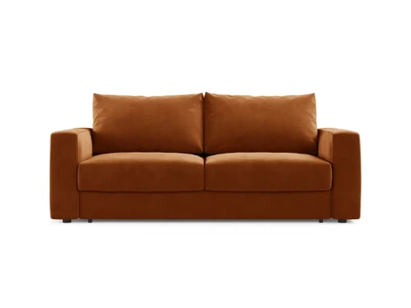 Velvet Sofa With Bed Function, "Grena", 3 Seats, 205x100x90 Made in Europe