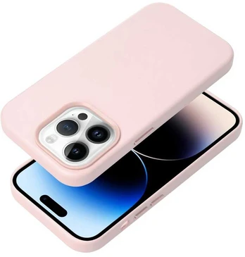 Dėklas Leather Mag Cover (MagSafe) skirtas iPhone 16 rožinis