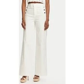Rinascimento Džinsai CFC0127565003 Balta Wide Leg