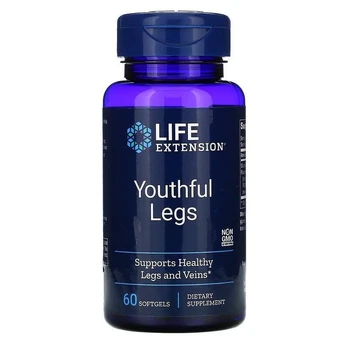 Life Extension Youthful Legs, 60 kapsulių