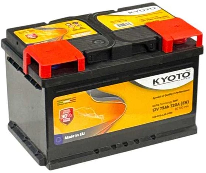 Akumuliatorius KYOTO 12V 75Ah 720A