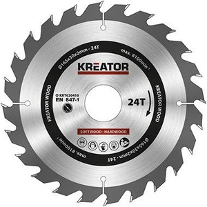 Pjovimo diskas Kreator, 165 mm x 30 mm