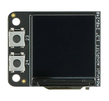Mini PiTFT 1.3” 240x240 px ekranas, skirtas Raspberry Pi, Adafruit 4484