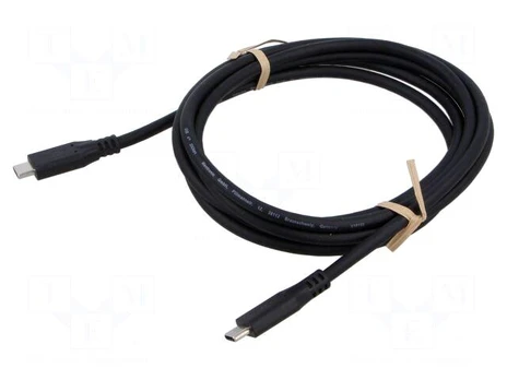 Cable | USB 4.0 | USB C plug,both sides | 2m | black | Support: 4K,HDR