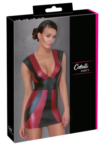 Cottelli party Dress red/black M Seksuali suknelė