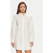 Tommy Jeans Marškinių tipo suknelė DW0DW20471 Balta Regular Fit