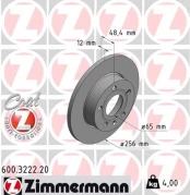 Stabdžių diskas ZIMMERMANN 600.3222.20 kaina