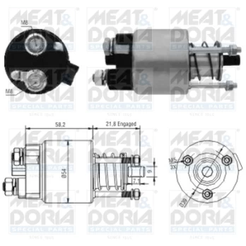 solenoidinis jungiklis, starteris MD46102
