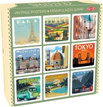 „Tactic Vintage Posters Mindfullness“ žaidimas
