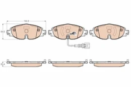 TRW GDB1956 Brake pad set