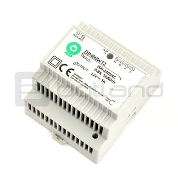 Oem Maitinimo šaltinis DIN60W12 montuojamas ant DIN bėgio 12V 5A 60W