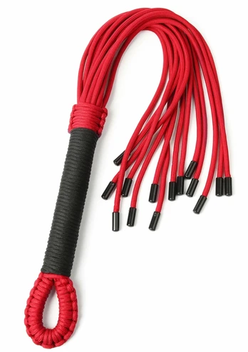 TABOOM Knot Flogger Bondage Accessory - Luxury Black Design