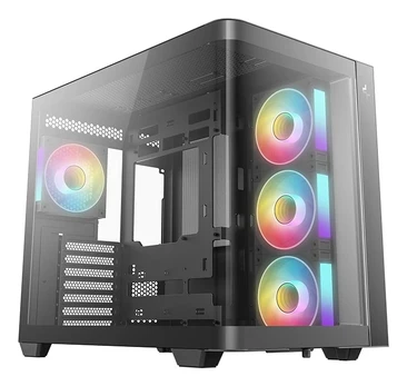 DeepCool CG530U 4F ATX Panoramaglas 4x ARGB juodas