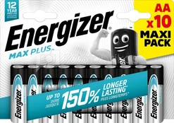 ENERGIZER MAX PLUS AA 10-PACK kaina