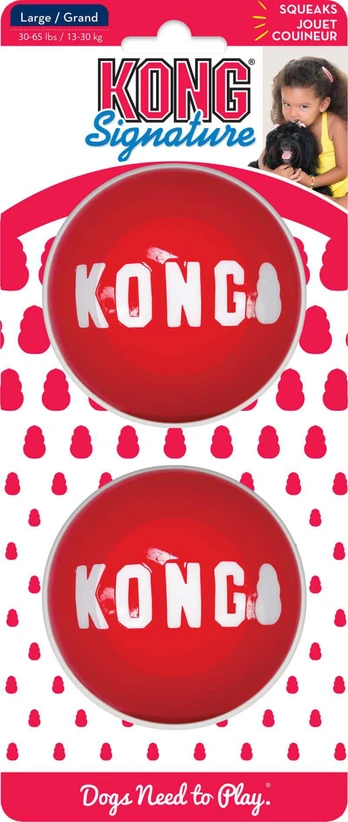 Kong - Signature Ball Large 2-Pack - 8cm